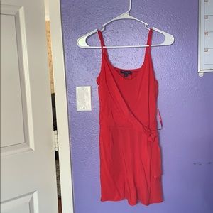 orange reddish romper